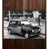 Металлическая табличка Renault 4 La Parisienne